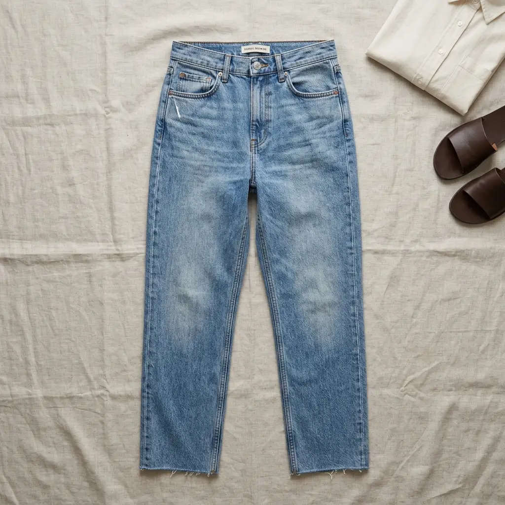 Straight-Leg Organic Cotton Denim