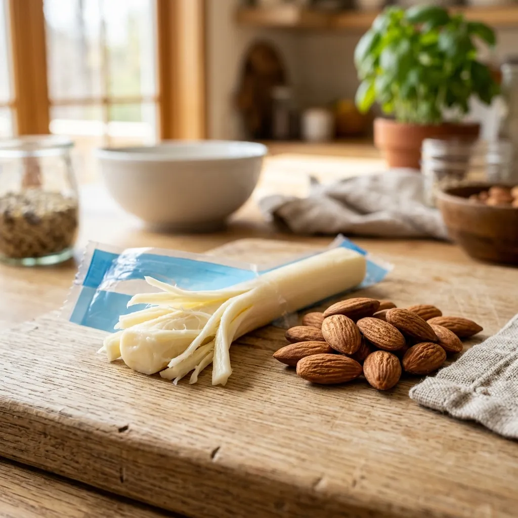 String Cheese and Almonds