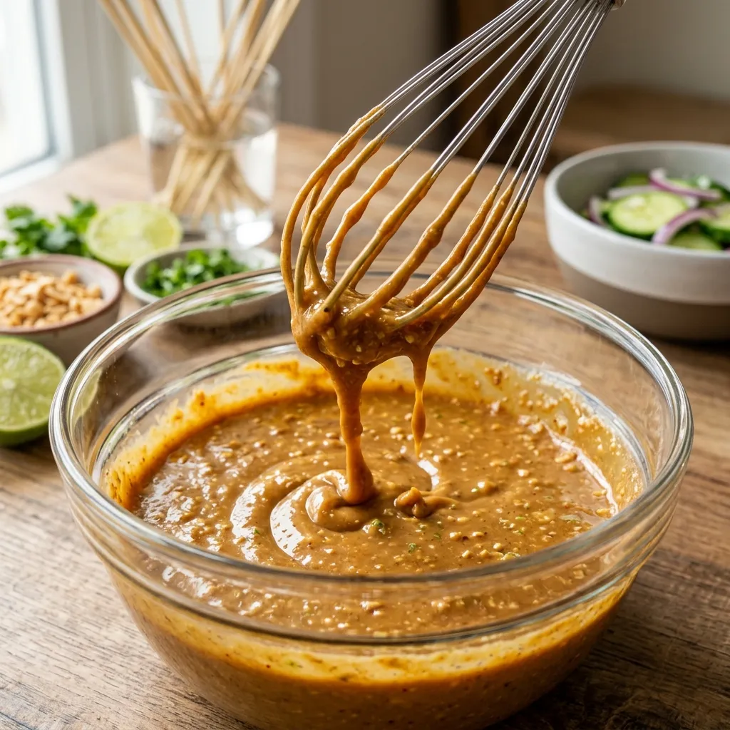 Thai-Inspired Peanut Satay Skis