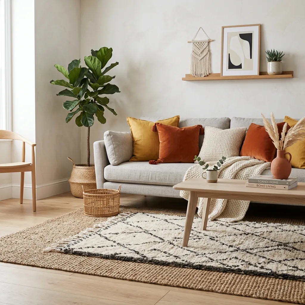 The Sophisticated Scandi-Boho Mix