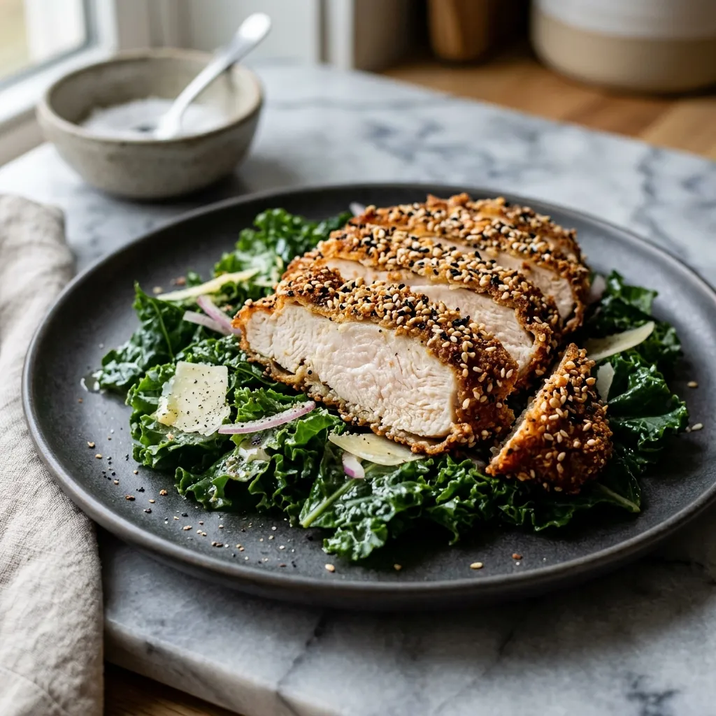 The "Everything Bagel" Crusted Schnitzel