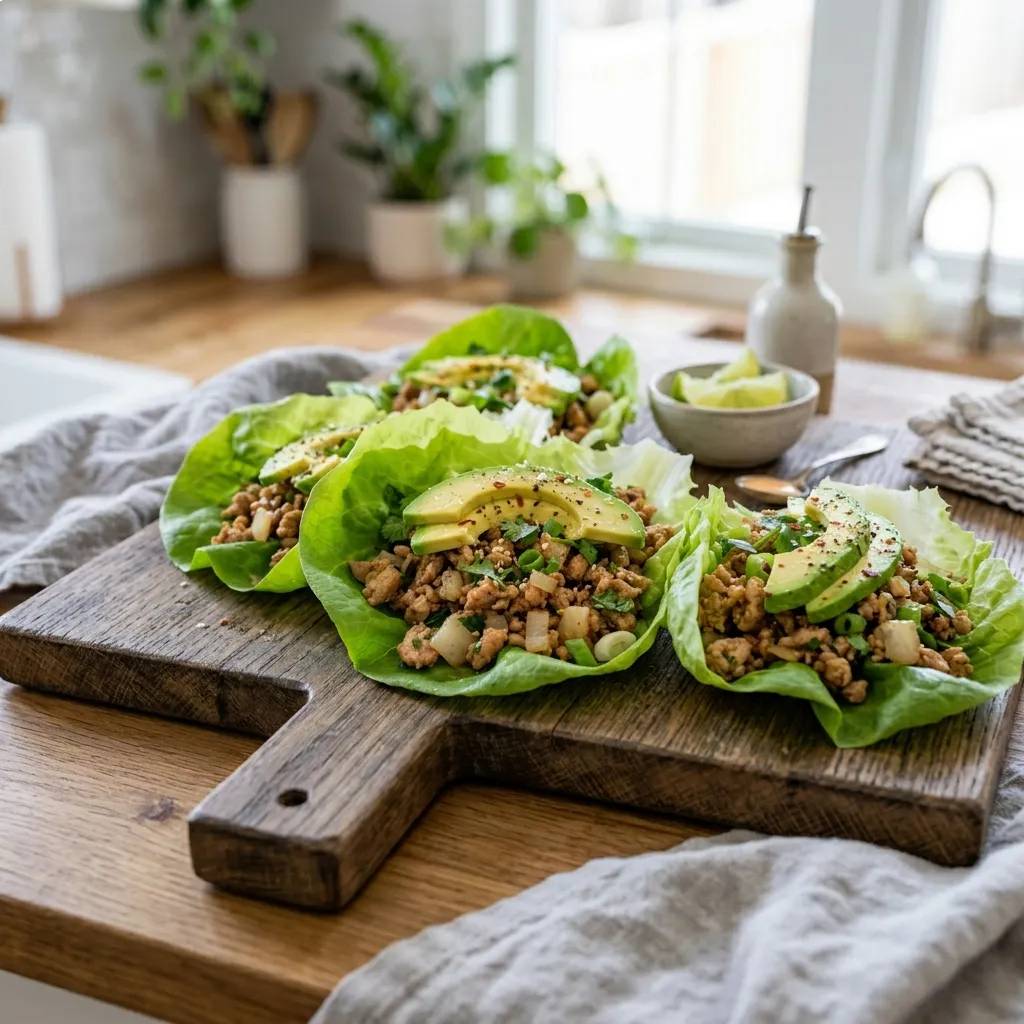 Turkey and Avocado Lettuce Wraps