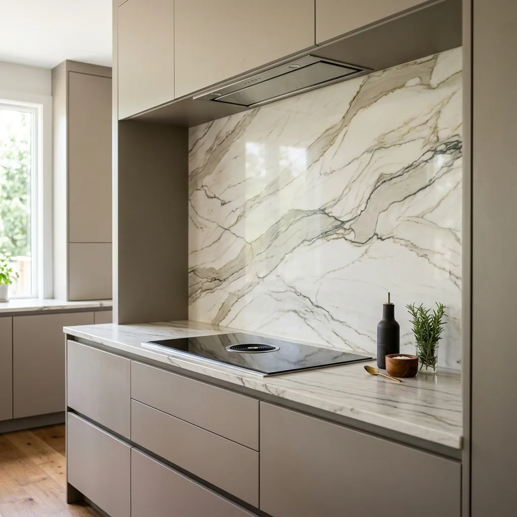 Upgrade to Solid Stone Backsplashes