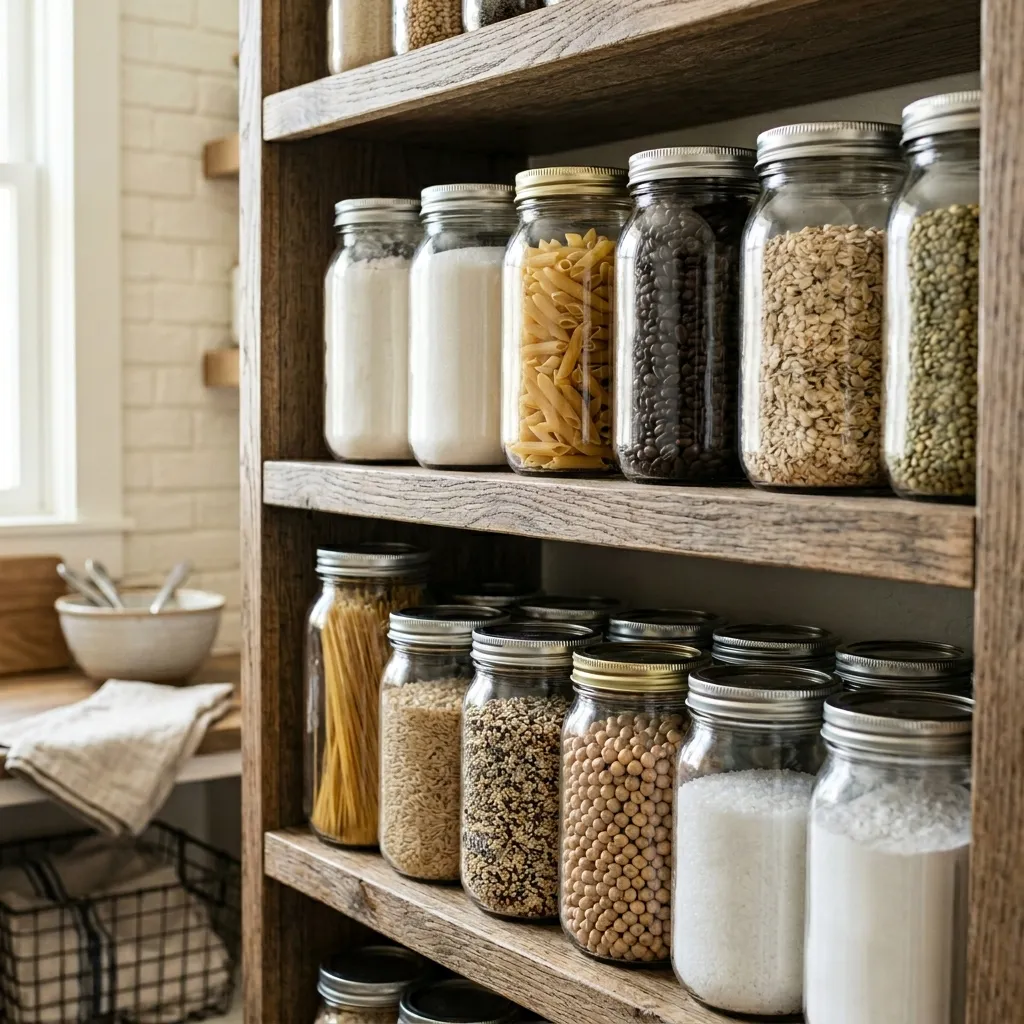 Use Glass Mason Jars for Storage