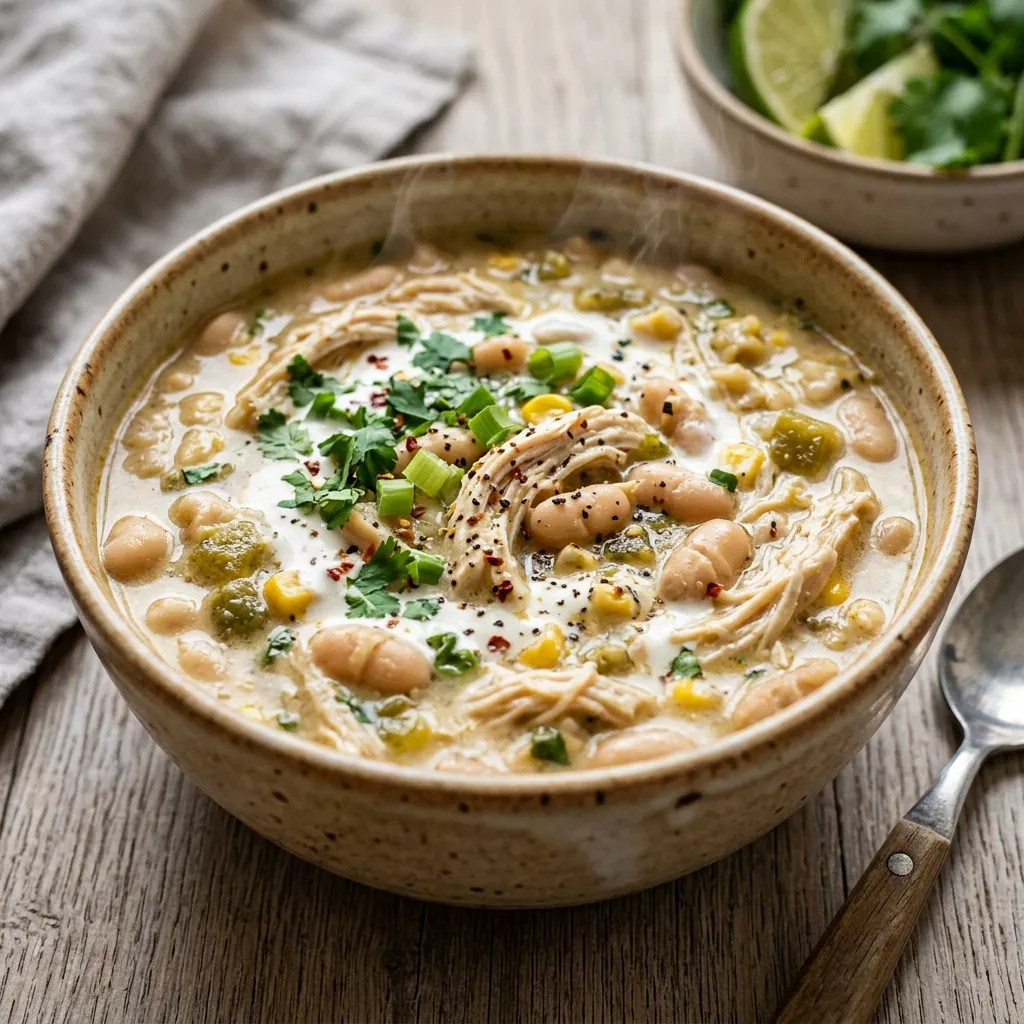 White Chicken Chili (No Bean or Extra Bean!)
