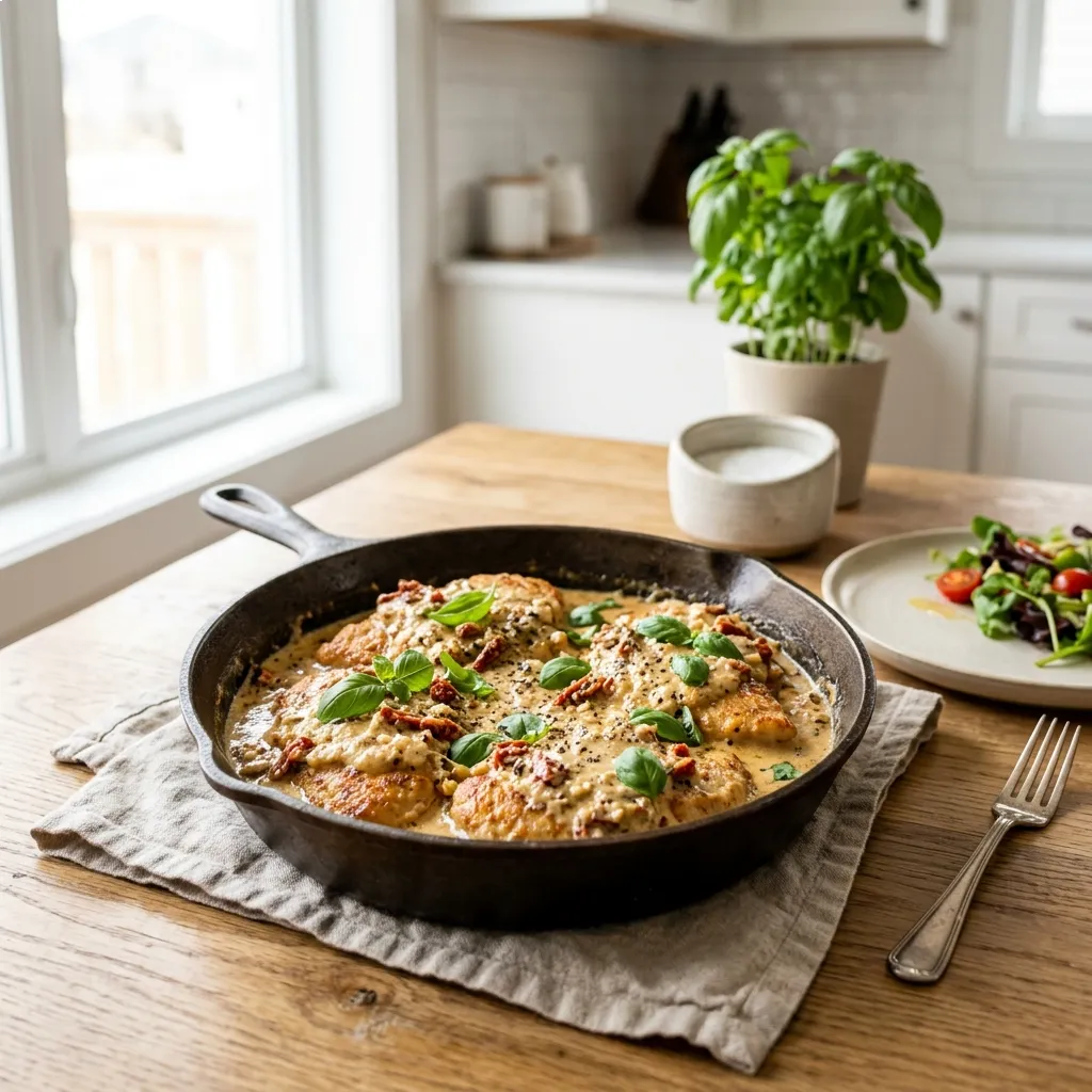 High-Protein Marry Me Chicken Skillets