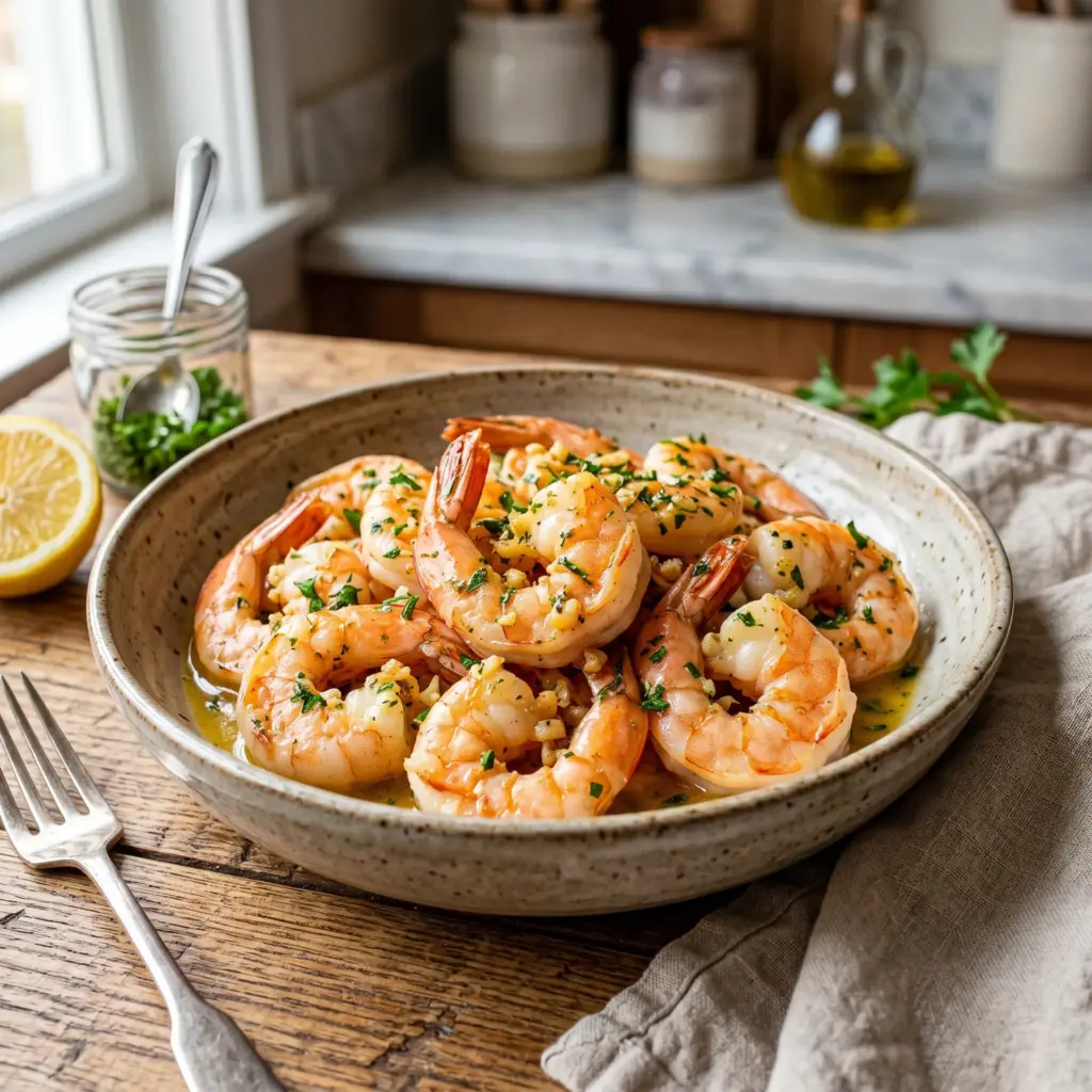 9. 5-Ingredient Lemon Garlic Shrimp