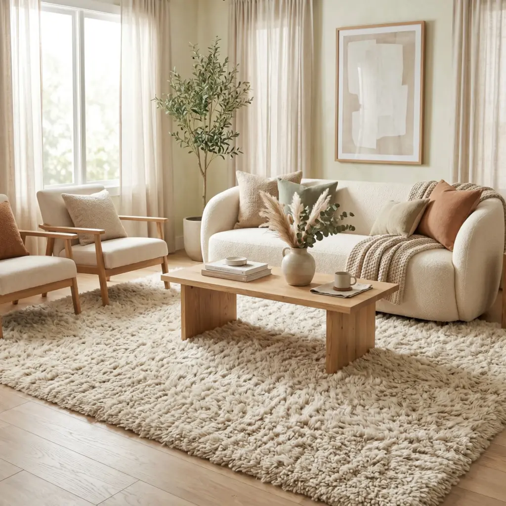 Anchor with a Plush Area Rug