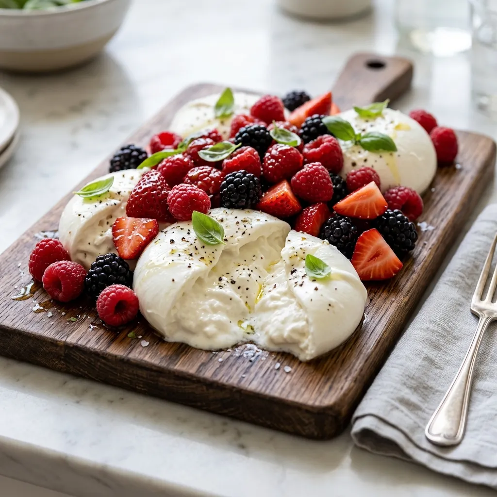 Berry & Creamy Burrata Platter
