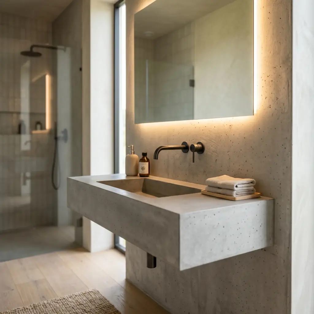 Concrete and Ambient Lighting