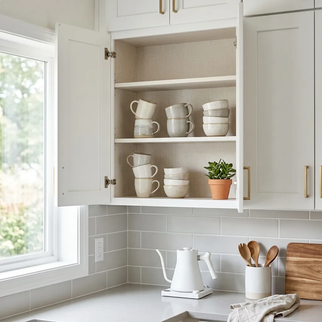 Create "Faux" Open Shelving