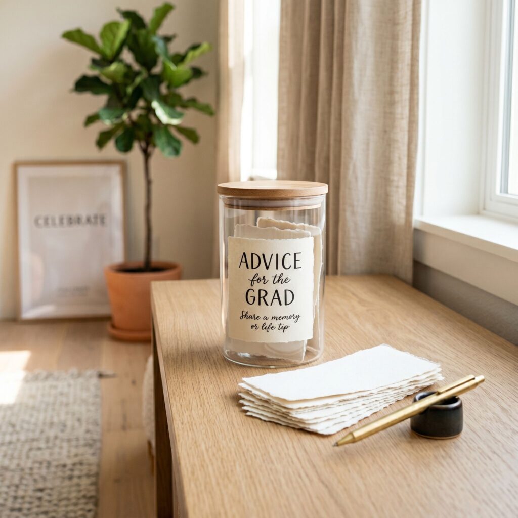 Curate a Modern "Advice for the Grad" Station