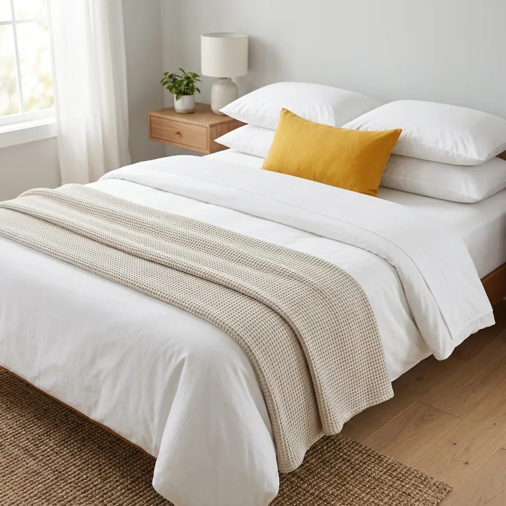 Dress the Bed in Crisp Percale or Linen