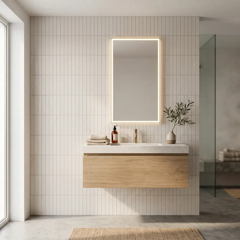 Floor-to-Ceiling Vertical Tile