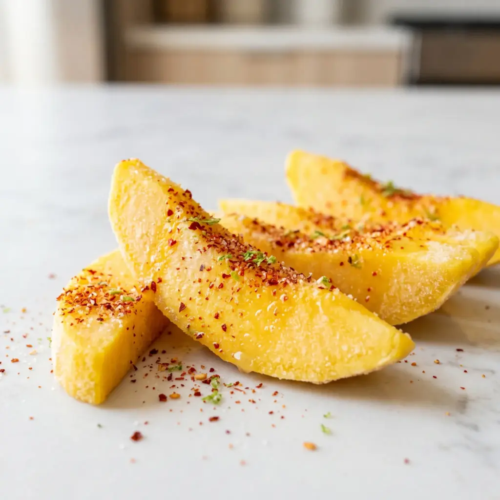 . Frozen Mango Spears with Chili Lime Salt