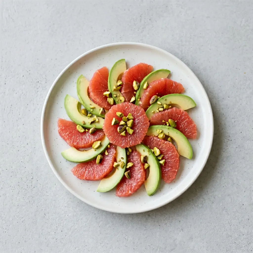 Grapefruit & Avocado Slices with Pistachio