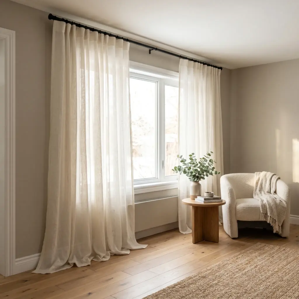 . Hang Curtains High and Wide