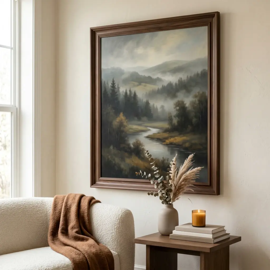 Hang Oversized Landscape Art
