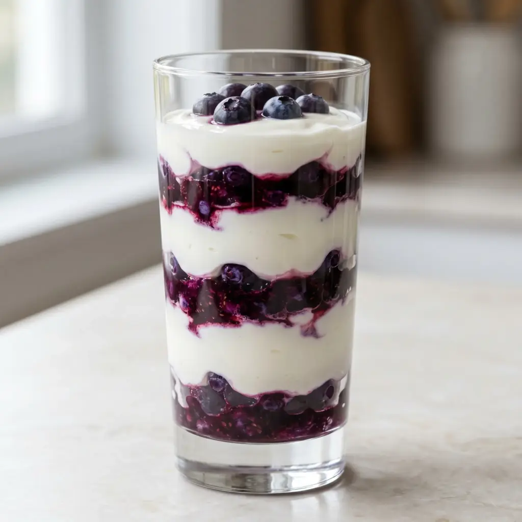 High-Protein Blueberry Vanilla Parfaits
