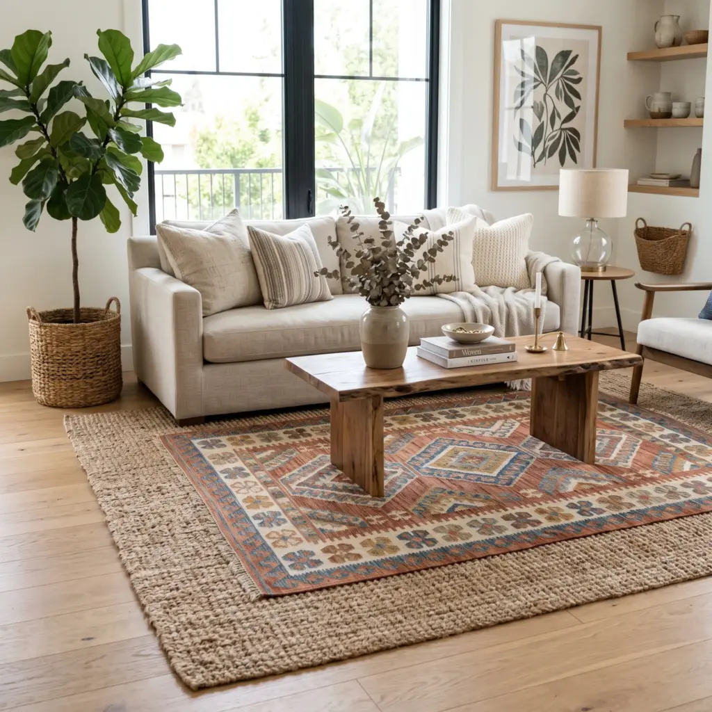 Layer Jute and Woven Rugs