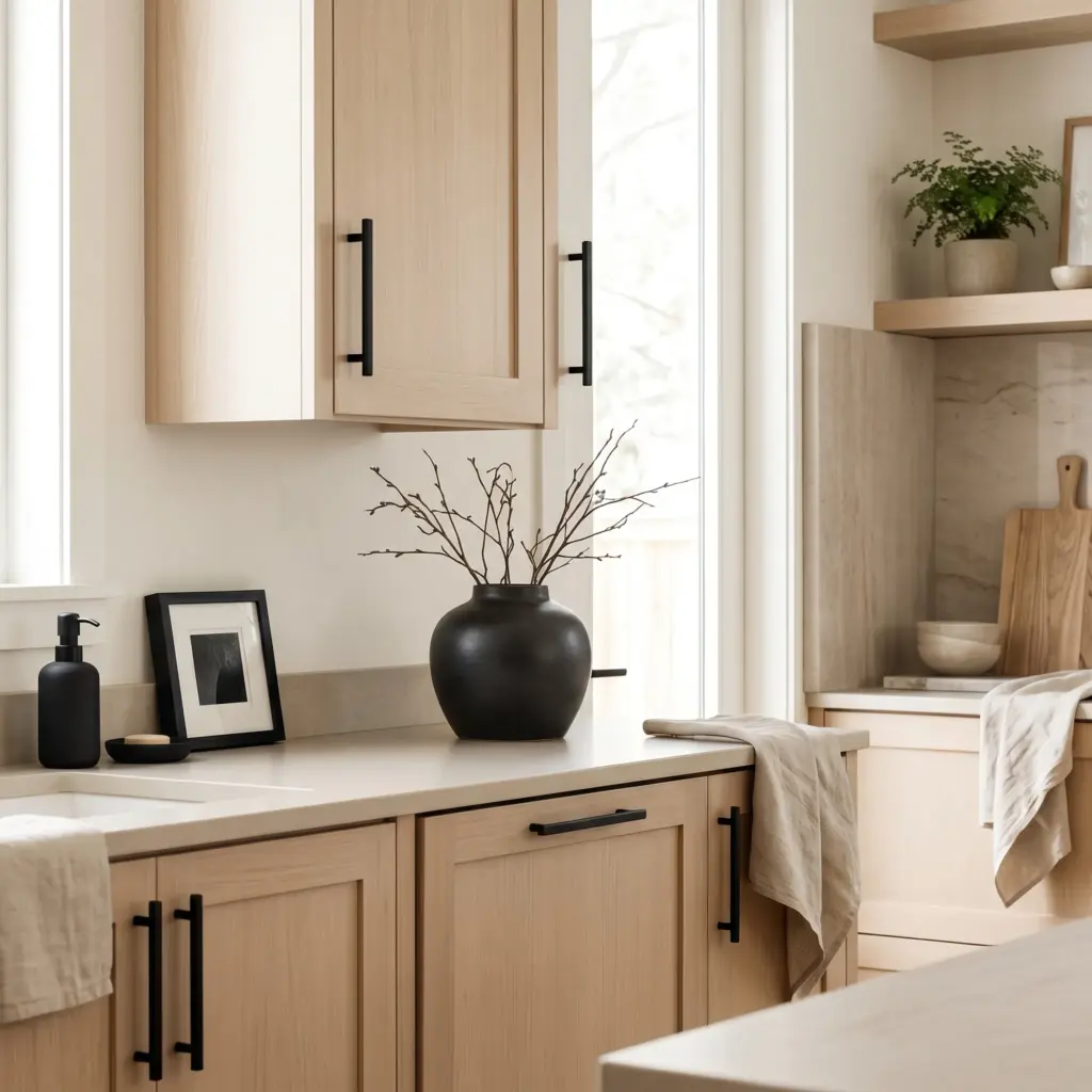 Matte Black Hardware Contrast
