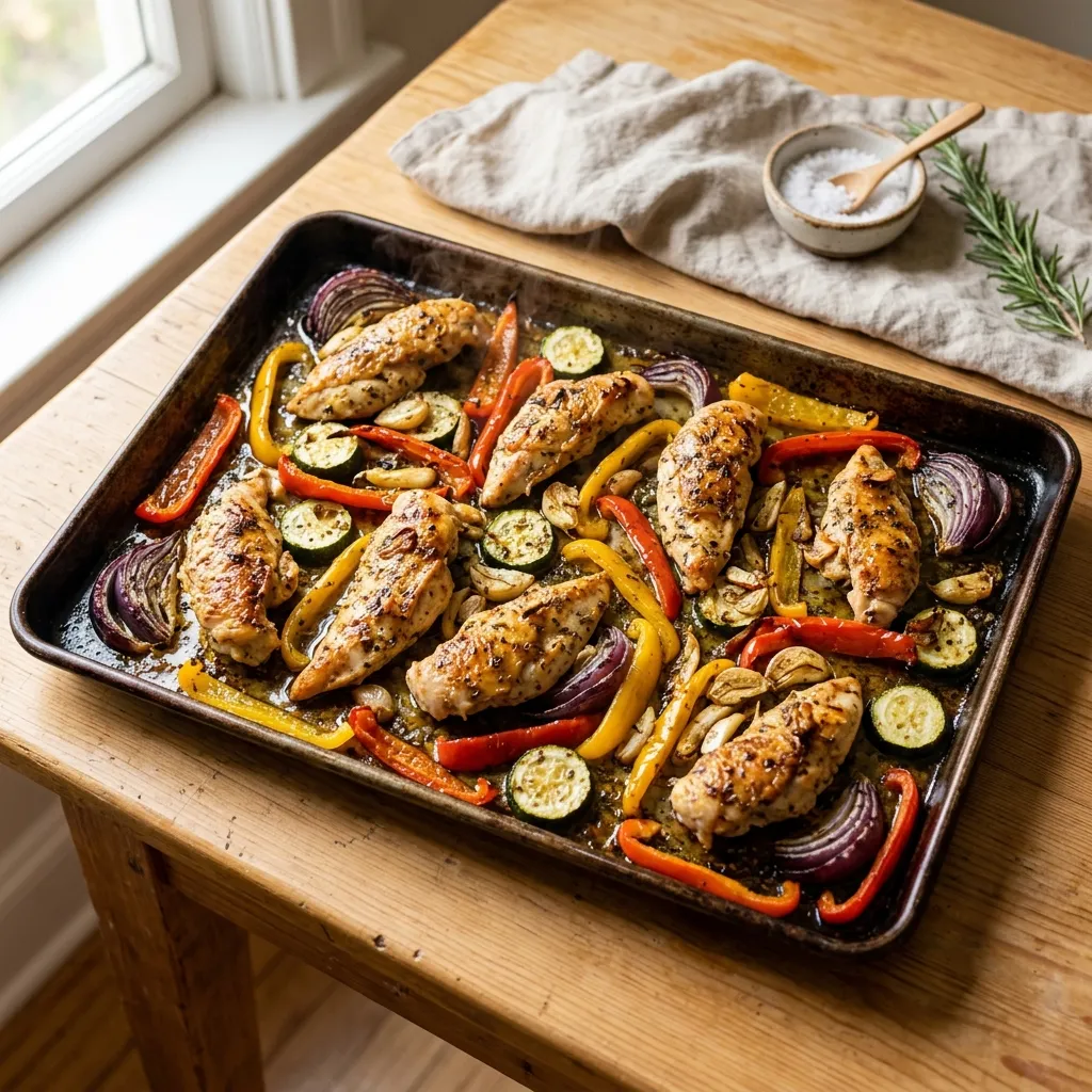 Mediterranean Garlic & Herb Sheet Pan