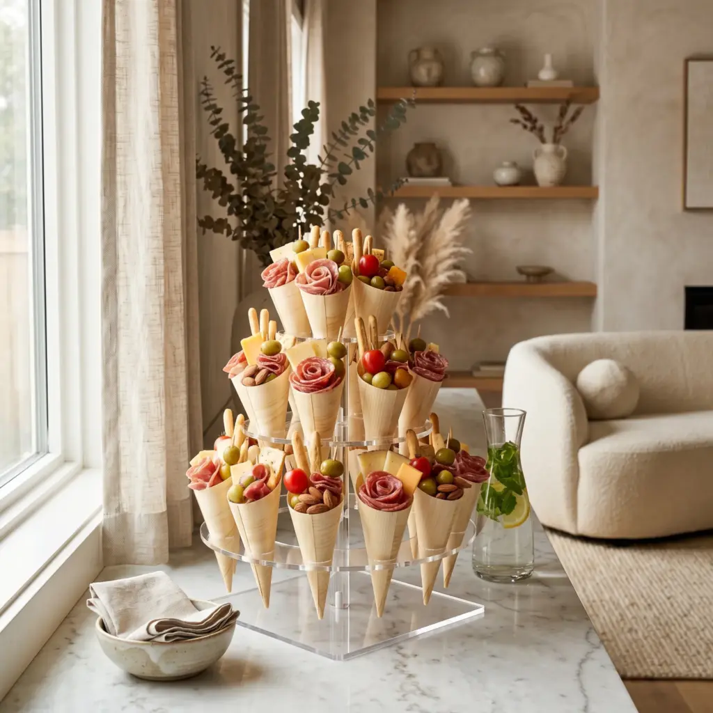 Mini Charcuterie Cones