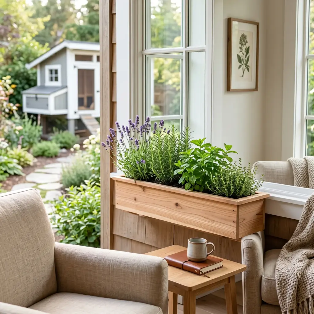 Mount a Window Box for Fresh Herbs