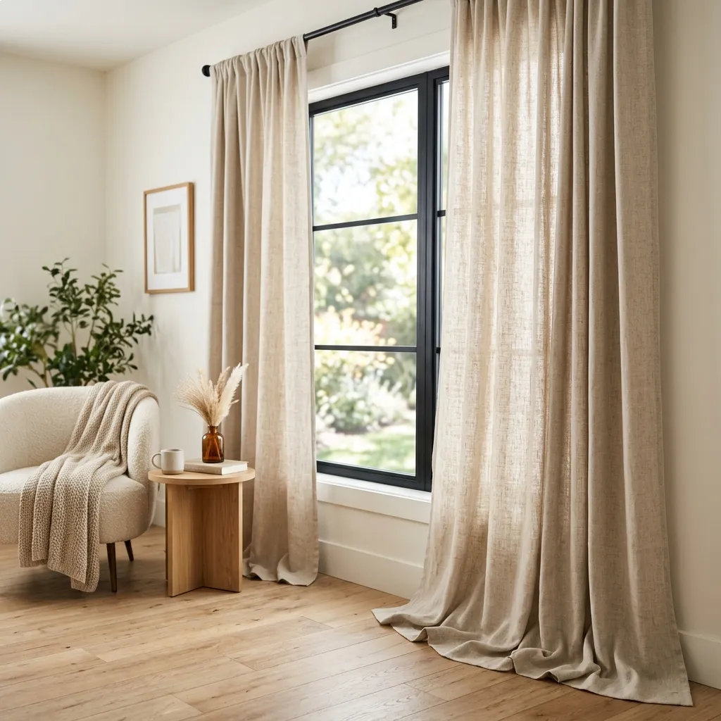 Opt for Soft Linen Window Treatments