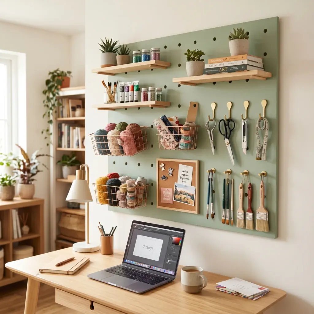 Pegboards for Creative Spaces