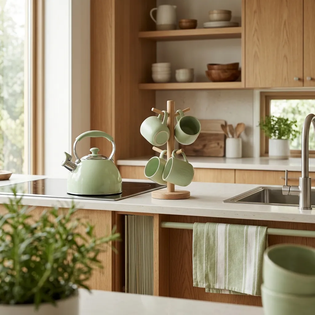 Pistachio Green Kitchen Accessories