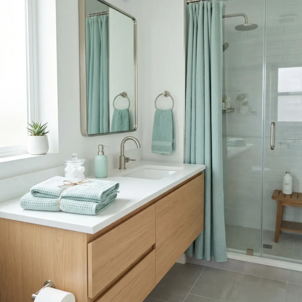 Seafoam Bathroom Accents