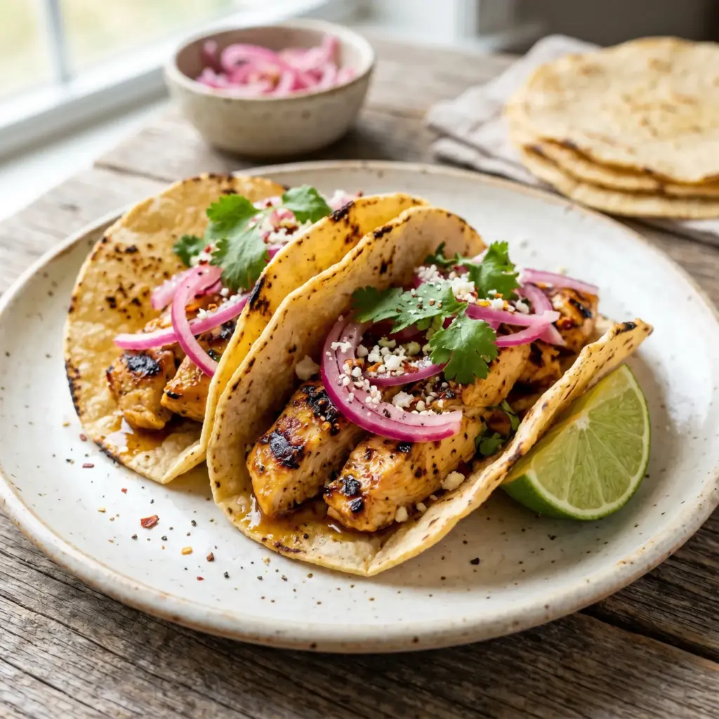 Spicy Garlic Lime Tacos