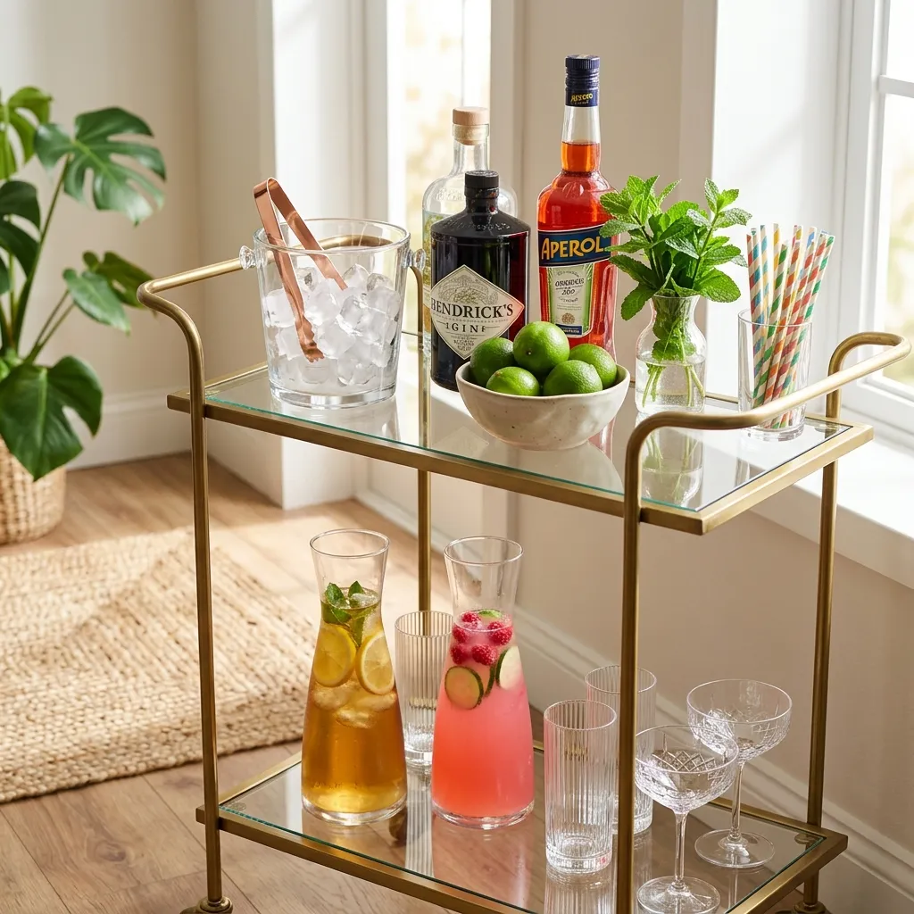 Style a Summer-Ready Bar Cart