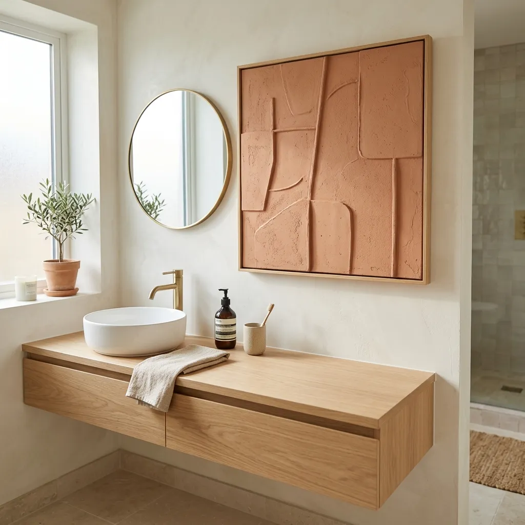 Textured Terracotta Wall Art