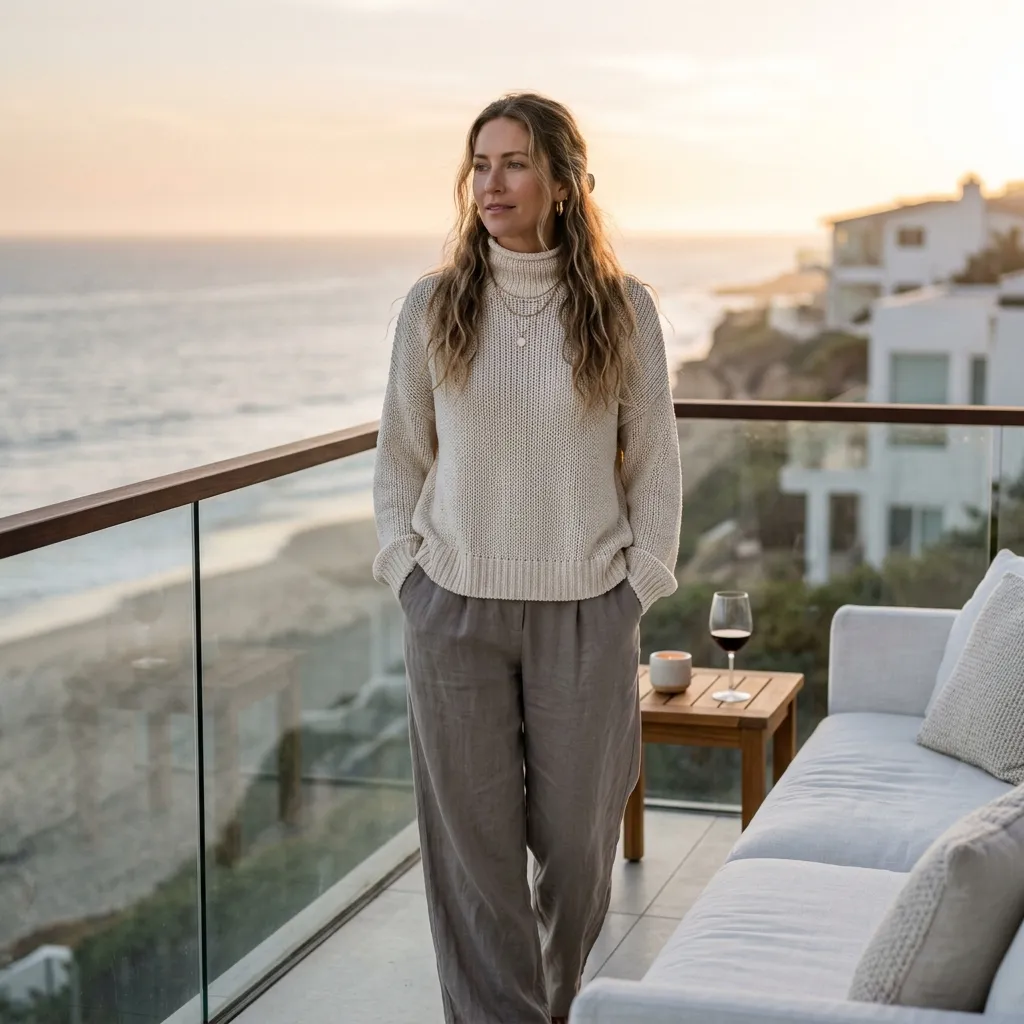 The Oversized Knit and Trousers