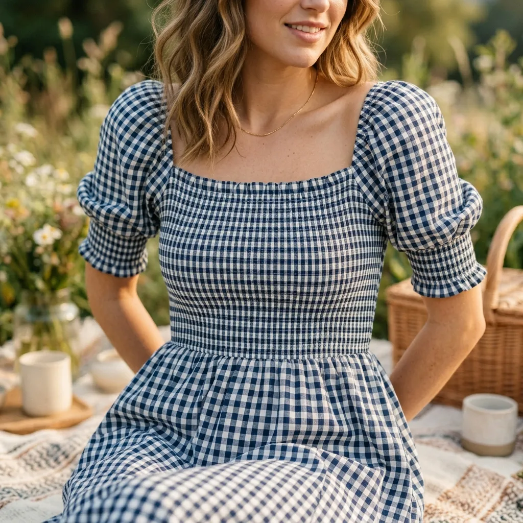 The Smocked Gingham Picnic Dress