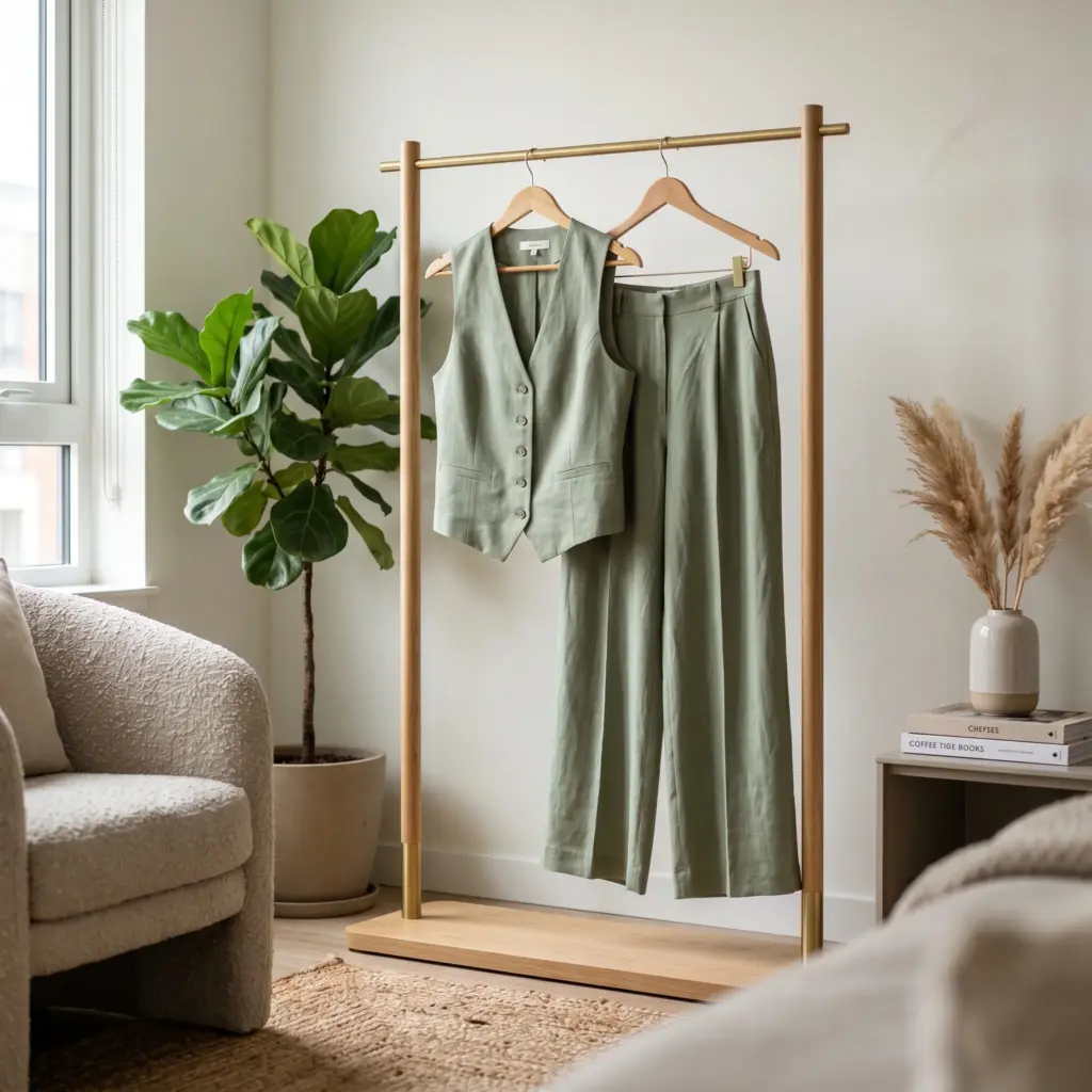 The Tailored Linen Vest Set
