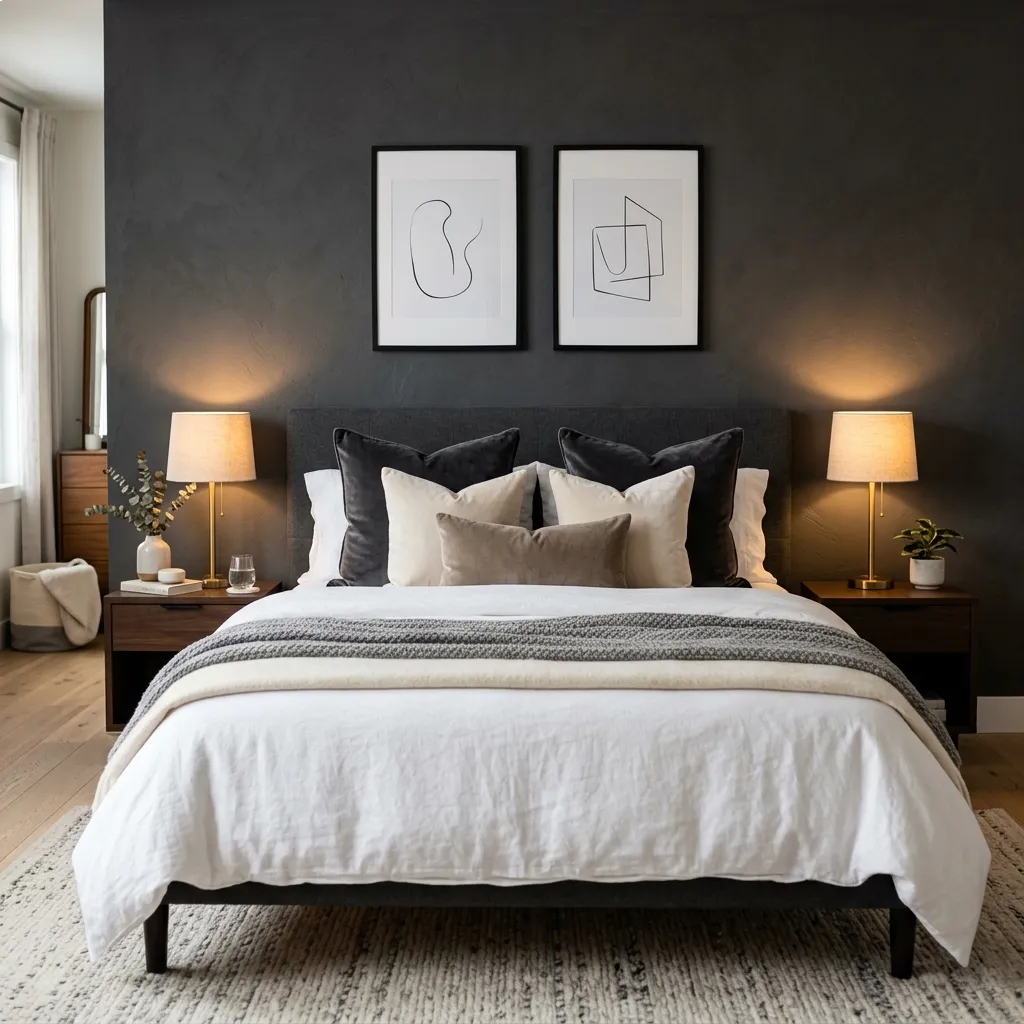 Try Moody Charcoal Walls