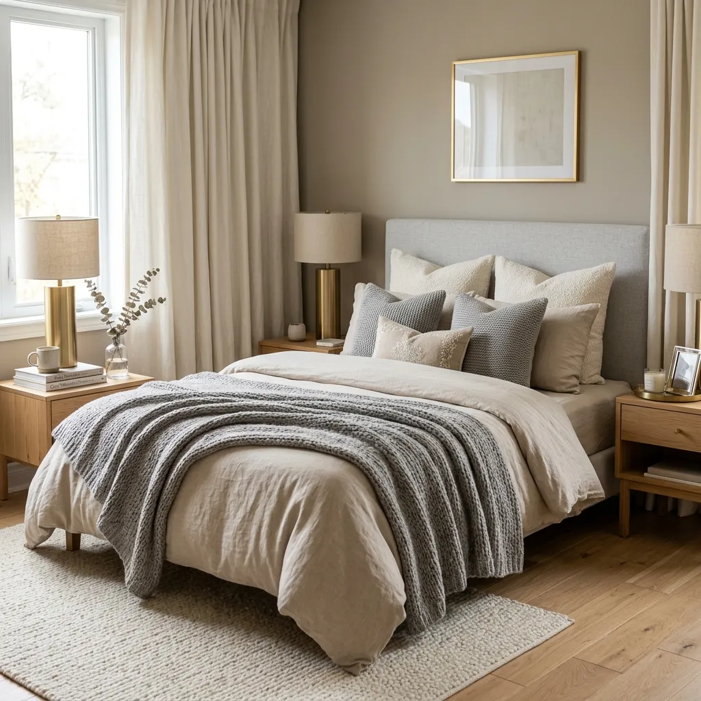 Use Soft Beige and Grey Layers