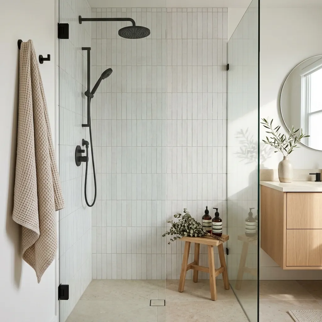 Walk-In Tiled Shower Transformation
