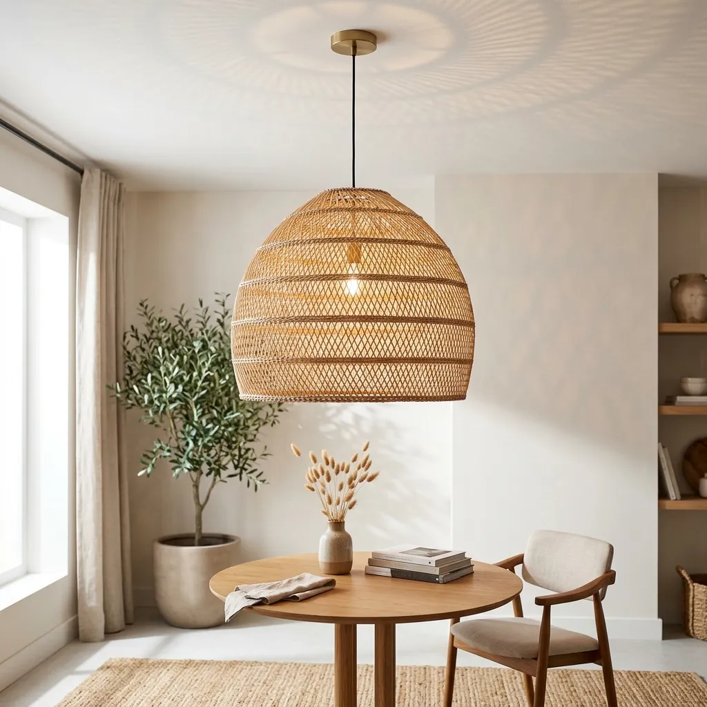 Woven Rattan Pendants