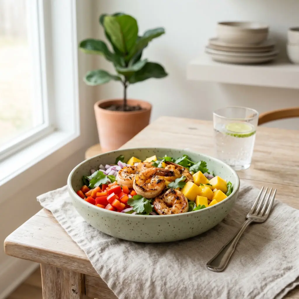 Zesty Lime Grilled Shrimp and Mango Salad