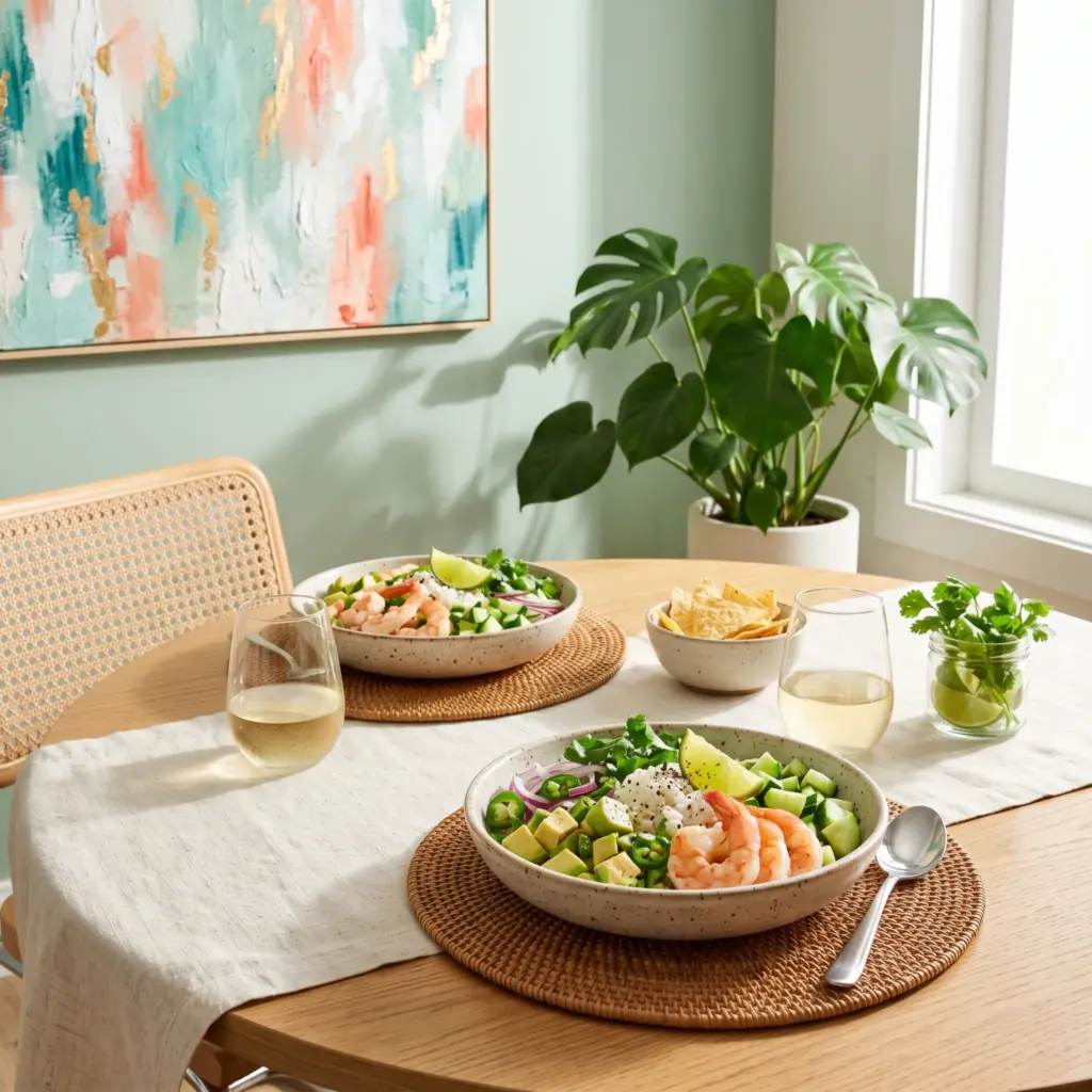 Zesty Shrimp & Avocado Ceviche Bowls