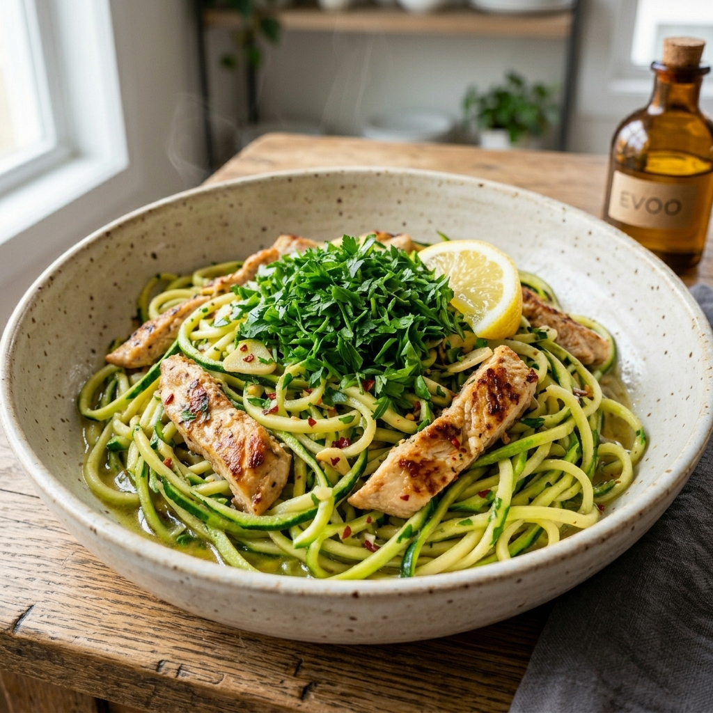 Lemon Garlic Zoodle "Pasta