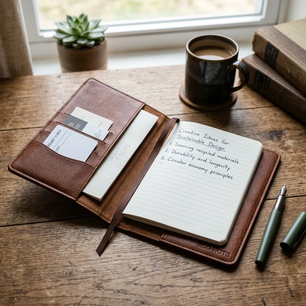 A Refillable Vegan Leather Journal