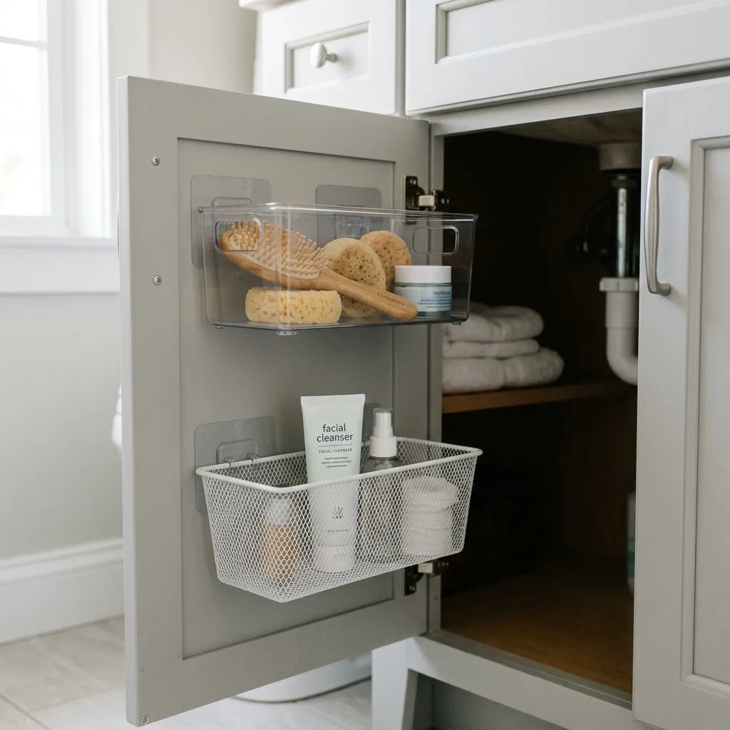 Adhesive Heavy-Duty Door Baskets
