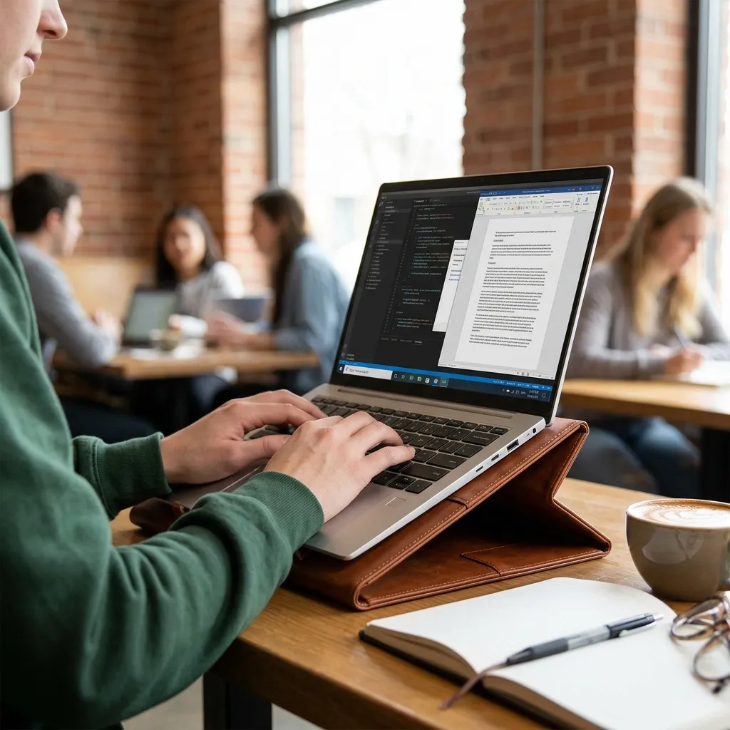 An Ultra-Slim Laptop Sleeve with Stand Capability