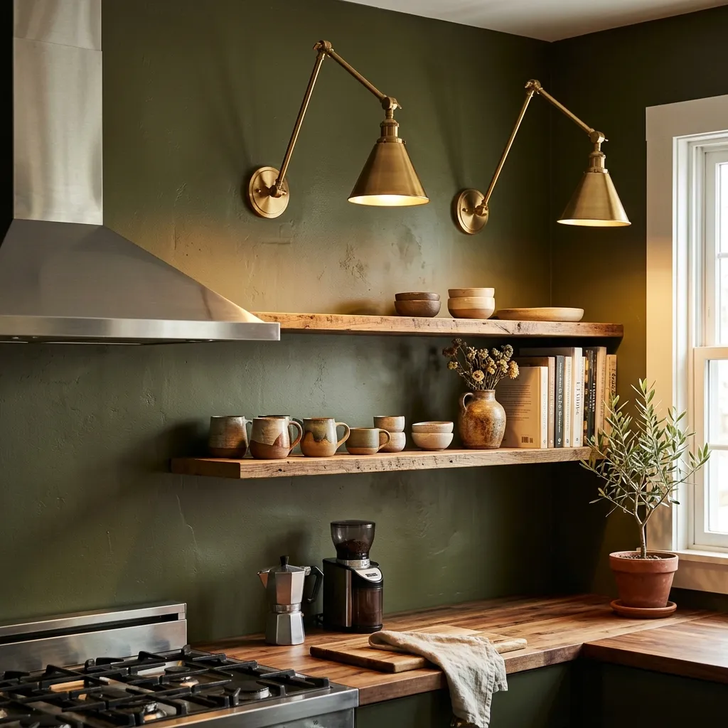 Articulated Brass Wall Sconces