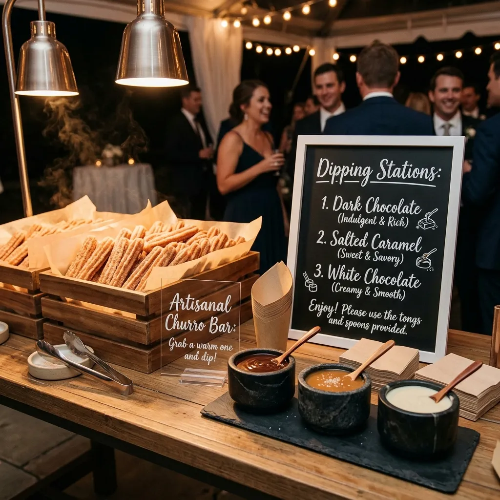 Artisanal Churro and Dipping Sauce Bar
